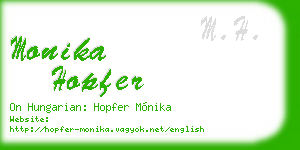 monika hopfer business card
