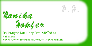 monika hopfer business card